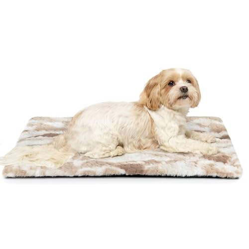 Petace Wärmedecke Katze, Heizdecke für Katzen und Hunde, Selbstheizende Katzendecke für Innen- und Außenbereich, Anti-Slip selbstwärmende Heizmatte thermische Decke Haustier,75×50cm, braun von Petace