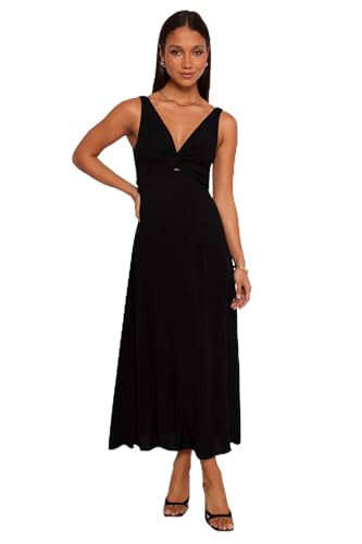 Petal & Pup Archer Midikleid für Damen, Schwarz von Petal & Pup
