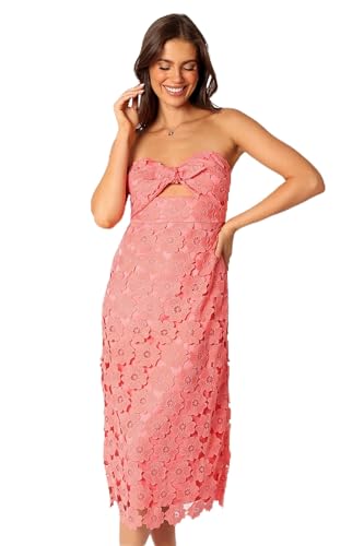 Petal & Pup Tyler Trägerloses Midikleid für Damen, Wassermelone Petal & Pup Tyler Trägerloses Midikleid für Damen, Wassermelone von Petal & Pup