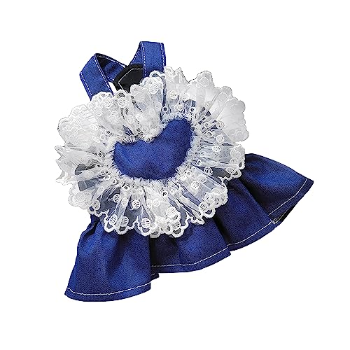 Petalum Hundekleid aus Spitze, Tutu, schickes Prinzessinnenkleid mit weichen Trägern, elegant, luxuriös, Sommerkleid für Katzen, Welpen, Chihuahua, kleine Größe Petalum Hundekleid aus Spitze, Tutu, schickes Prinzessinnenkleid mit weichen Trägern, elegant, luxuriös, Sommerkleid für Katzen, Welpen, Chihuahua, kleine Größe von Petalum