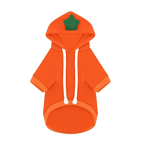 Petalum Hundemantel Hund Hoodie Warm Hundepulli Haustier Kapuzenpullis für Kleine Mittelgroße Hunde warm Hundebekleidung Karotte S Petalum Hundemantel Hund Hoodie Warm Hundepulli Haustier Kapuzenpullis für Kleine Mittelgroße Hunde warm Hundebekleidung Karotte S von Petalum