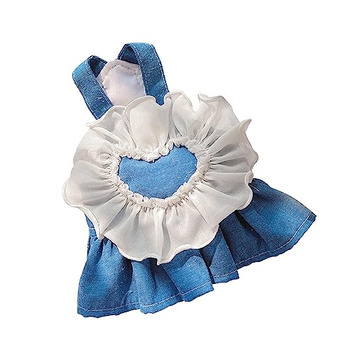 Petalum Kleid für Hunde aus Spitze, Tutu, schick, Prinzessinnen-Kleid aus Jeans mit weichen Trägern, elegant, luxuriös, Sommeroutfit, Maid-Kostüm für Katzen, Welpen, Chihuahua, kleine mittlere Größe Petalum Kleid für Hunde aus Spitze, Tutu, schick, Prinzessinnen-Kleid aus Jeans mit weichen Trägern, elegant, luxuriös, Sommeroutfit, Maid-Kostüm für Katzen, Welpen, Chihuahua, kleine mittlere Größe von Petalum