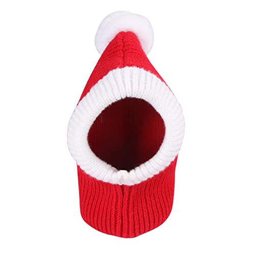 Petalum Weihnachtskostüm für Hunde, verstellbar, Stil Sleigh Christmas, Kostüm, Party, Karneval, Feier, Leistung (M, rote Kopfbedeckung) von Petalum