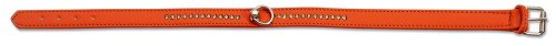 Petego La CINOPELCA Hundehalsband aus weichem Leder Hundehalsband in Design Farben mit Kristallen von Petego
