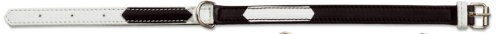 Petego La Cinopelca Soft Calfskin Two Color Flat Dog Collar, White/Black, 1/2 Inches, Fits 7 Inches to 9 Inches Petego La Cinopelca Soft Calfskin Two Color Flat Dog Collar, White/Black, 1/2 Inches, Fits 7 Inches to 9 Inches von Petego