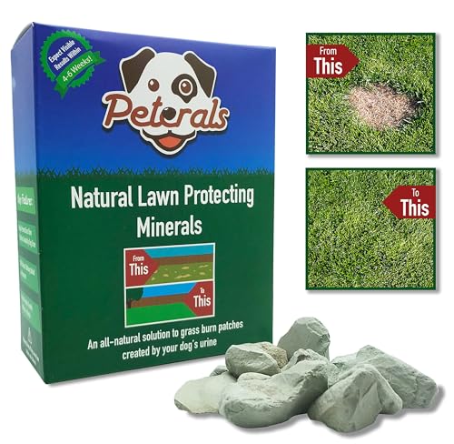 Peterals - Natürliche Mineralsteine zur Vorbeugung von Grasverbrennungen Gelbe Flecken aus Hundeurin (200 g, 1er Pack) von Peterals
