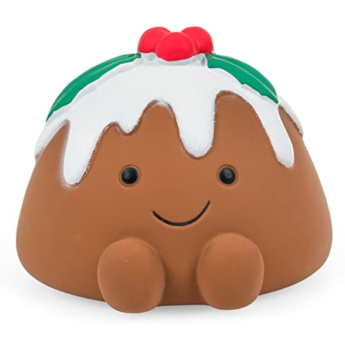Petface Chrissie Christmas Pudding Latex Hundespielzeug mit eingebautem Quietscher (1 Stück) von Petface