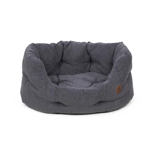 Petface Hundebett hoch, oval, Größe XL, schiefergrau von Petface