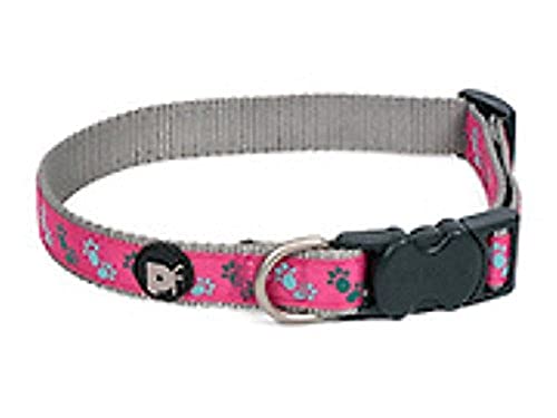 Petface Hundehalsband mit Pfotendruck, groß, Einheitsgröße, kirschrot/g Petface Hundehalsband mit Pfotendruck, groß, Einheitsgröße, kirschrot/g von Petface