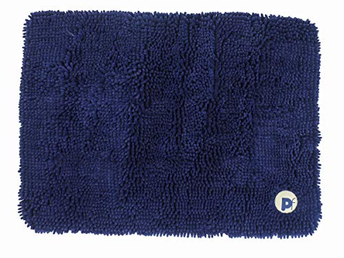 Petface Outdoor Paws Memory Foam Mikrofaser-Kistenmatte, Größe M, Blau von Petface