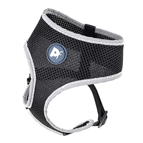 Petface Komfort Hundegeschirr, reflektierend, MEDIUM, schwarz Petface Komfort Hundegeschirr, reflektierend, MEDIUM, schwarz von Petface