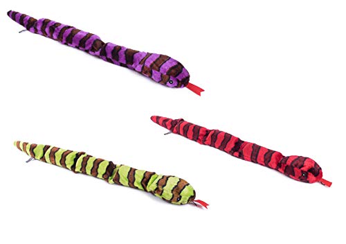 Petface - Plüsch-Schlange mit Quietschtönen 115 cm von Petface