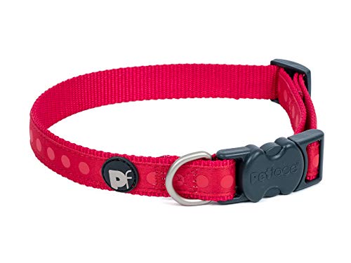 Petface Hundehalsband, Nylon, gepunktet, Größe L, Rot Petface Hundehalsband, Nylon, gepunktet, Größe L, Rot von Petface