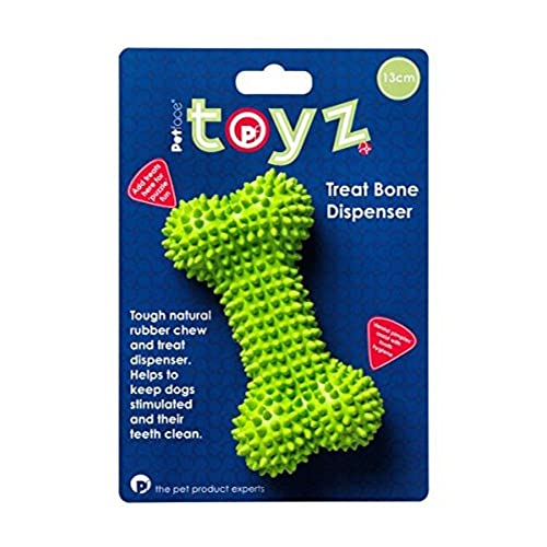 Petface Toyz - Knochen mit Leckerli-Ausgabe, 13 cm von Petface