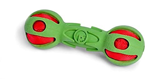Petface (Toyz by Crinkle Hantel Hundespielzeug, 15 cm, Grün Petface (Toyz by Crinkle Hantel Hundespielzeug, 15 cm, Grün von Petface
