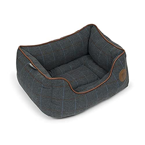 Petface Twilight Tweed Quadratisches Bett, Größe M von Petface