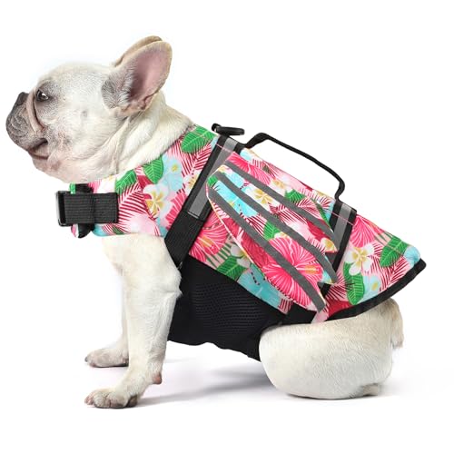 Petglad Hundeschwimmweste, Flügel, Hundeschwimmweste mit Kinnschwimmer, Rettungsgriff für kleine, mittelgroße und große Hunde, verstellbar, hohe Sichtbarkeit, Schwimmweste für Haustiere, zum Schwimmen Petglad Hundeschwimmweste, Flügel, Hundeschwimmweste mit Kinnschwimmer, Rettungsgriff für kleine, mittelgroße und große Hunde, verstellbar, hohe Sichtbarkeit, Schwimmweste für Haustiere, zum Schwimmen von Petglad