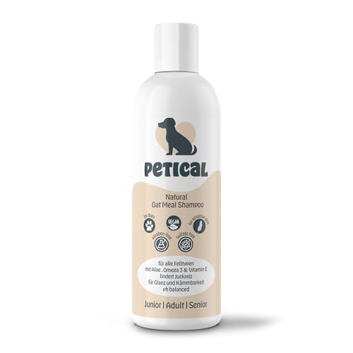 PETICAL Oat Meal Hundeshampoo I 100% vegan & ph-neutral, für alle Fellarten, mit Aloe-Vera & Vitamin-E für mehr Glanz, gegen Juckreiz & Geruch, Hund-Shampoo Welpen Langhaar Hundepflege Dog Grooming PETICAL Oat Meal Hundeshampoo I 100% vegan & ph-neutral, für alle Fellarten, mit Aloe-Vera & Vitamin-E für mehr Glanz, gegen Juckreiz & Geruch, Hund-Shampoo Welpen Langhaar Hundepflege Dog Grooming von Petical