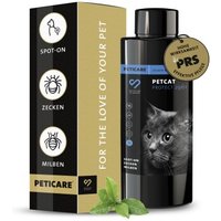 Peticare Zecken-Schutz Mittel für Katzen, Spot-On auf pflanzlicher Basis von Peticare