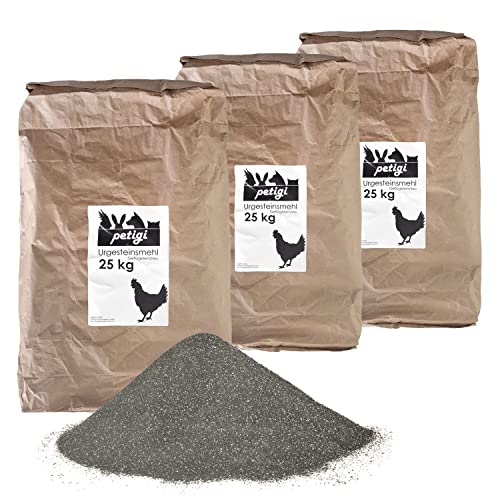 Petigi Urgesteinsmehl, Geflügeleinstreu Staubbad Sandbad, Steinmehl für Hühner und Wachteln, Badesand Pulver für Hühnerstall und Hühnergehege, Menge:75 kg Petigi Urgesteinsmehl, Geflügeleinstreu Staubbad Sandbad, Steinmehl für Hühner und Wachteln, Badesand Pulver für Hühnerstall und Hühnergehege, Menge:75 kg von Petigi