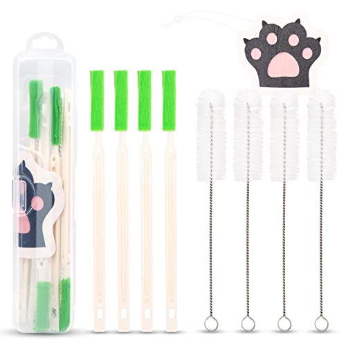 9 Pack Cat Water Fountain Cleaning Kit, Cat Fountain Brush, with Compressed Sponge and Storage Plastic Box, Pet Water Fountain Cleaning Kit 9 Pack Cat Water Fountain Cleaning Kit, Cat Fountain Brush, with Compressed Sponge and Storage Plastic Box, Pet Water Fountain Cleaning Kit von Petilog