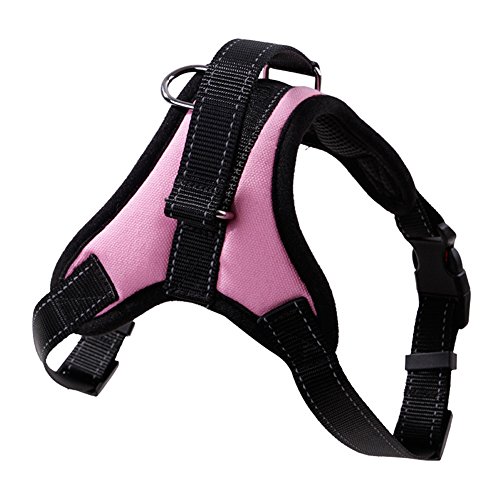 Cliont No-Pull Padded Adjustable Dog Training Walking Harness Vest For Medium Large Dogs Pink S von Peting