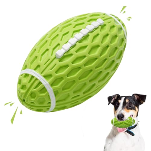 Petinstinct Quietschende Bälle für Hunde, Gummi-Fußballspielzeug für Aggressive Kauer, Apportierspielzeug, langlebiges und interaktives Hundeballspielzeug für kleine, mittelgroße und große Hunde von Petinstinct