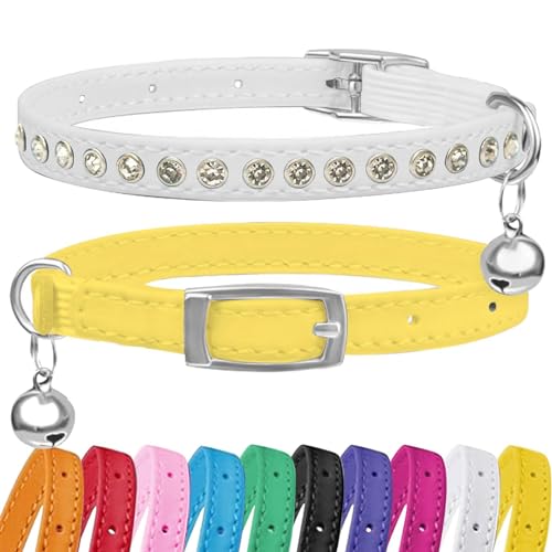 Petinstinct Katzenhalsband (Gelb & Weiß) von Petinstinct