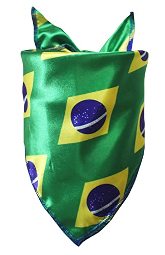 Petitebella Bandana für Haustiere, Nation-Flagge, Brasilien, Größe S von Petitebella