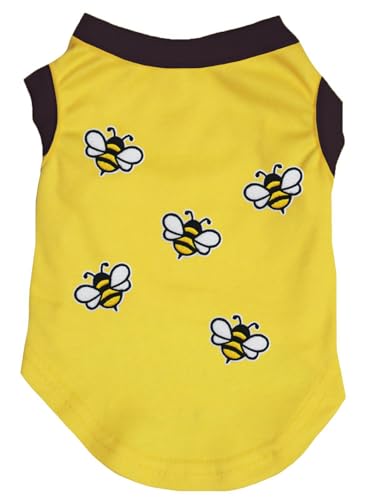Petitebella Group of Little Bees Hunde-Shirt für Welpen, Gelb/Schwarz, Größe XL Petitebella Group of Little Bees Hunde-Shirt für Welpen, Gelb/Schwarz, Größe XL von Petitebella