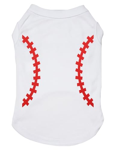 Petitebella Hunde-Shirt mit Baseball-Aufdruck, Größe L, Weiß / Weiß Petitebella Hunde-Shirt mit Baseball-Aufdruck, Größe L, Weiß / Weiß von Petitebella