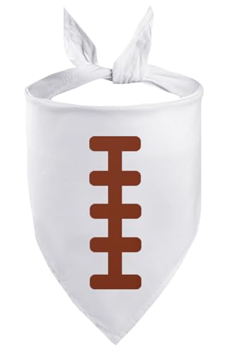 Petitebelle Bandana für Haustiere mit Rugby-Aufdruck, Größe S, Weiß Petitebelle Bandana für Haustiere mit Rugby-Aufdruck, Größe S, Weiß von Petitebelle