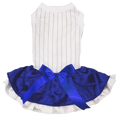 Petitebelle Baseball-Hundekleid, Jersey, gestreift, Blau-Weiß, Größe M Petitebelle Baseball-Hundekleid, Jersey, gestreift, Blau-Weiß, Größe M von Petitebelle