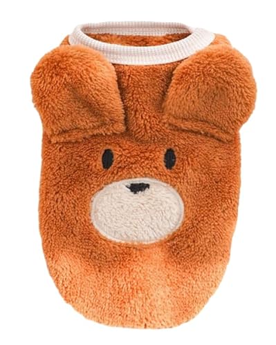 Petitebelle Bear Hundepullover aus Fleece, Braun, Größe XS von Petitebelle