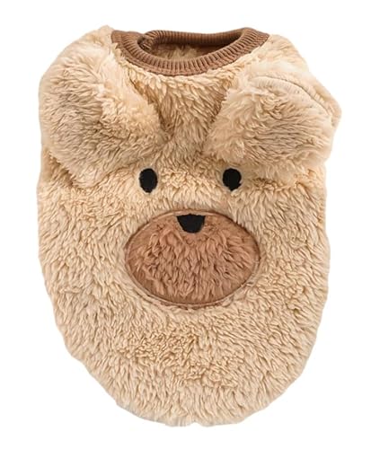 Petitebelle Bear Hundepullover aus Fleece, Hellbraun, Größe XS von Petitebelle