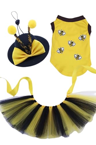 Petitebelle Bee Puppy Hundekleid, Hemd, Haarschmuck, Geburtstag, 3er-Pack, Gelb, Größe XXL Petitebelle Bee Puppy Hundekleid, Hemd, Haarschmuck, Geburtstag, 3er-Pack, Gelb, Größe XXL von Petitebelle