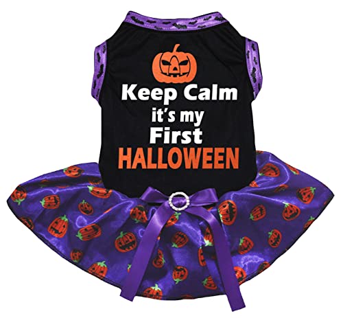 Petitebelle Don't Scare Me I Poop Easily Hundekleid, Schwarz / Gitter, Größe S Petitebelle Don't Scare Me I Poop Easily Hundekleid, Schwarz / Gitter, Größe S von Petitebelle