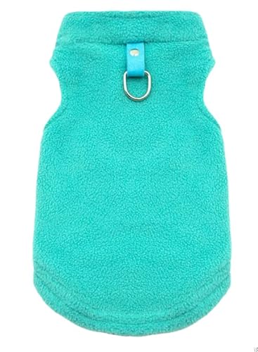 Petitebelle Einfarbiger Fleece-Hundepullover für Welpen, Aquablau, Größe M Petitebelle Einfarbiger Fleece-Hundepullover für Welpen, Aquablau, Größe M von Petitebelle