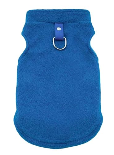 Petitebelle Einfarbiger Fleece-Hundepullover für Welpen, Königsblau, Größe M Petitebelle Einfarbiger Fleece-Hundepullover für Welpen, Königsblau, Größe M von Petitebelle