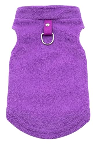 Petitebelle Einfarbiger Fleece-Welpenpullover für Welpen, Größe XL, Violett Petitebelle Einfarbiger Fleece-Welpenpullover für Welpen, Größe XL, Violett von Petitebelle