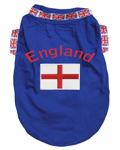 Petitebelle England & Flag Hunde-Shirt, Größe XXL, Blau Petitebelle England & Flag Hunde-Shirt, Größe XXL, Blau von Petitebelle