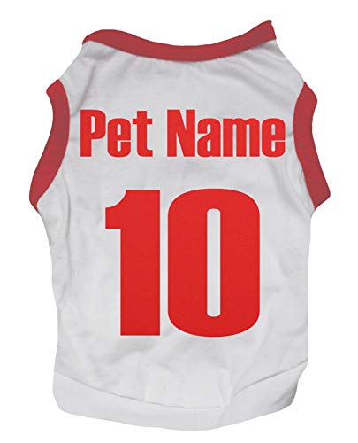 Petitebelle Personalisieren Nationales Thema Hundewelpen-Shirt (Spanien-1, XX-Large) von Petitebelle