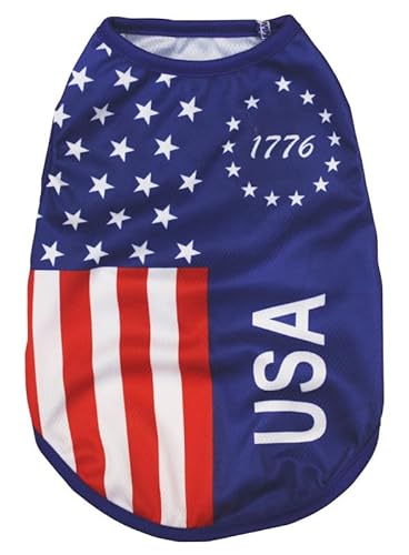 Petitebelle Hunde-Shirt mit USA-Motiv (Flagge-4, Größe S) von Petitebelle