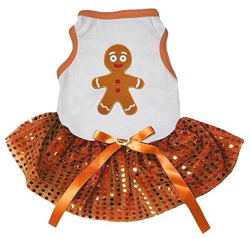 Petitebelle Hundekleid Lebkuchenmann, Größe L, Weiß/Orange Petitebelle Hundekleid Lebkuchenmann, Größe L, Weiß/Orange von Petitebelle