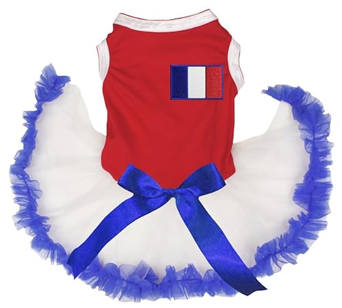 Petitebelle Hundekleid mit Frankreich-Flagge, Rot/Weiß/Blau, Größe XL Petitebelle Hundekleid mit Frankreich-Flagge, Rot/Weiß/Blau, Größe XL von Petitebelle