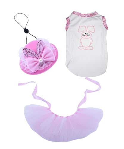 Petitebelle Hundekleid mit Osterhasen-Motiv, Haar-Accessoire, Geburtstag, 3 Stück, Rosa, Größe M Petitebelle Hundekleid mit Osterhasen-Motiv, Haar-Accessoire, Geburtstag, 3 Stück, Rosa, Größe M von Petitebelle