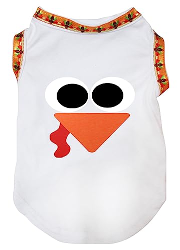 Petitebelle Hundeshirt mit Truthahngesicht, Größe XL, Weiß Petitebelle Hundeshirt mit Truthahngesicht, Größe XL, Weiß von Petitebelle