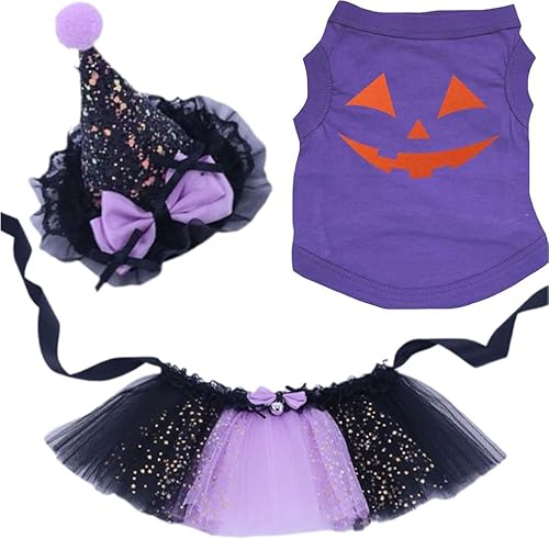 Petitebelle Kürbisgesicht, Hundekleid, Hemd, Haarschmuck, Geburtstag, 3er-Pack, Violett, Größe XXL Petitebelle Kürbisgesicht, Hundekleid, Hemd, Haarschmuck, Geburtstag, 3er-Pack, Violett, Größe XXL von Petitebelle