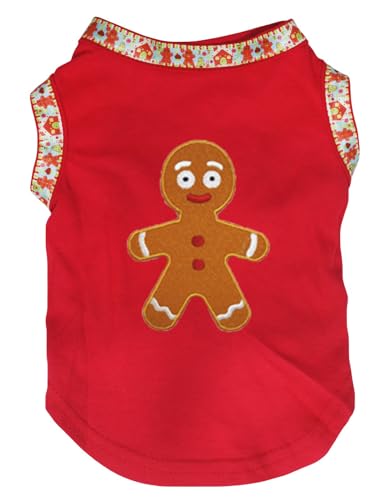 Petitebelle Lebkuchenmann-Hunde-Shirt, Rot / Lebkuchen, Größe S Petitebelle Lebkuchenmann-Hunde-Shirt, Rot / Lebkuchen, Größe S von Petitebelle