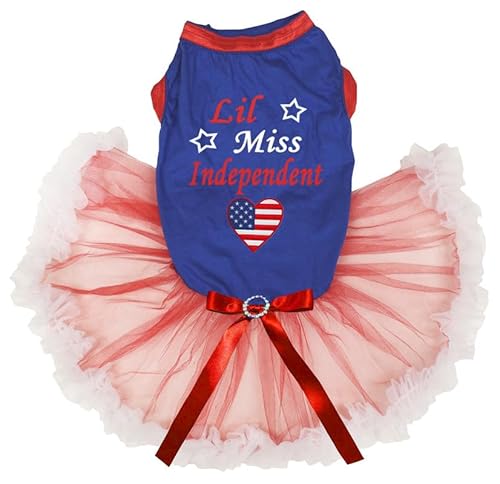 Petitebelle Lil Miss Independent USA Hundekleid mit Herzen, Blau / Rot / Weiß, Größe XXXL Petitebelle Lil Miss Independent USA Hundekleid mit Herzen, Blau / Rot / Weiß, Größe XXXL von Petitebelle